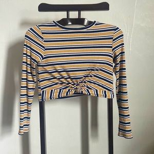 Striped crop top